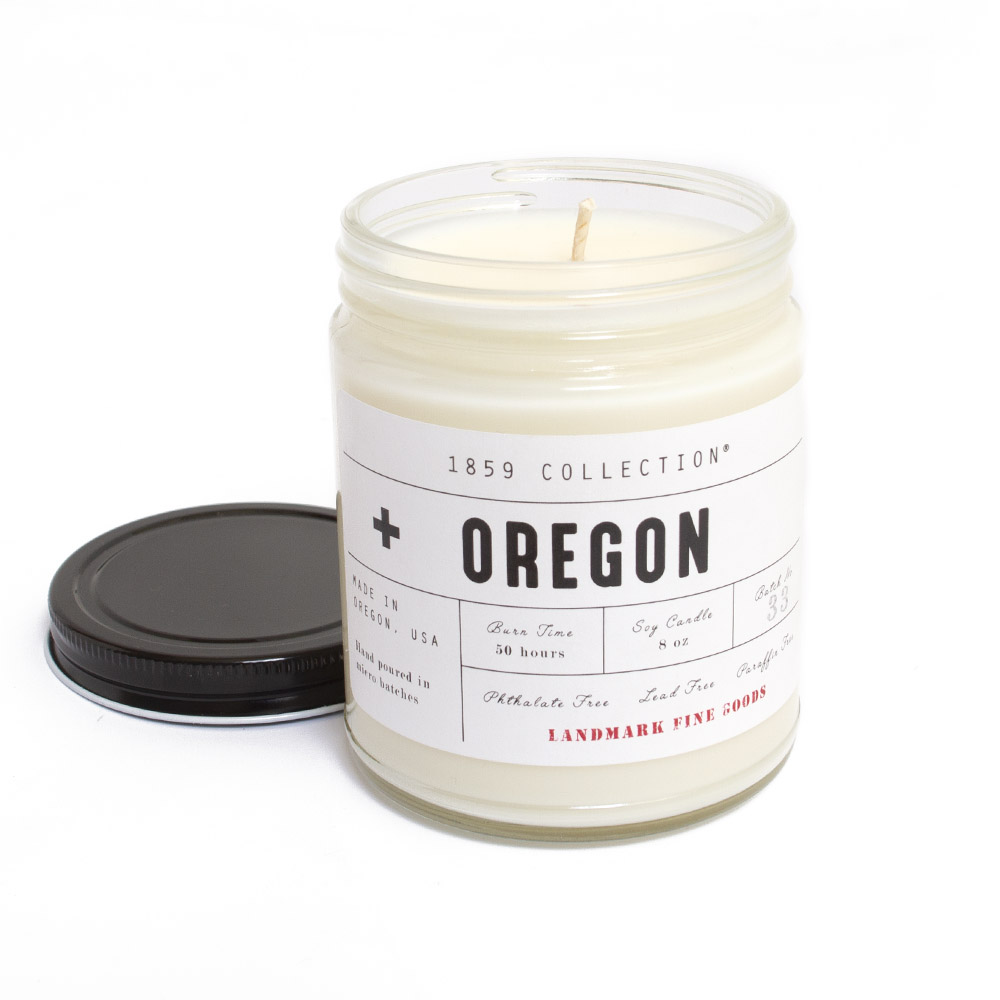 Landmark Fine Goods, Candle, 8 ounce, Oregon